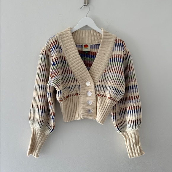 FARM RIO Bold Stitch Knit Cardigan XXS - Picture 9 of 13